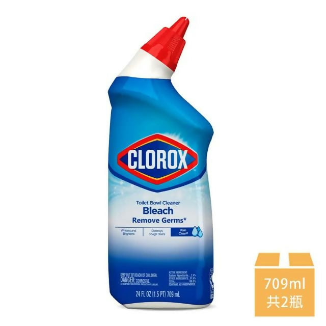 【Clorox 高樂氏】亮白馬桶清潔劑 709毫升*2入(送好禮_贈品隨機出貨)