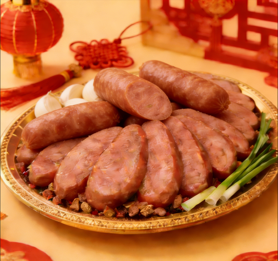 鮮進 香腸 6包（5條入300G/包） 【飛魚卵/ 蒜味/花雕酒/四川麻辣】四種口味
