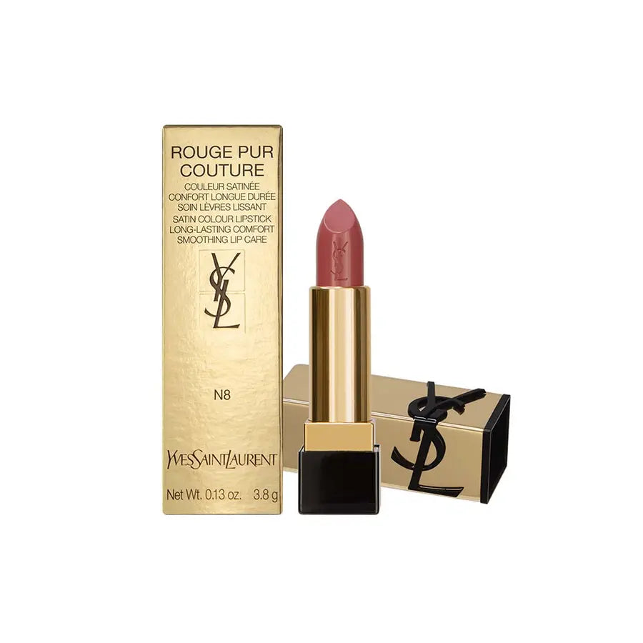 YSL 奢華緞面唇膏(3.8g) #N8【短效良品2026/08】_平行輸入