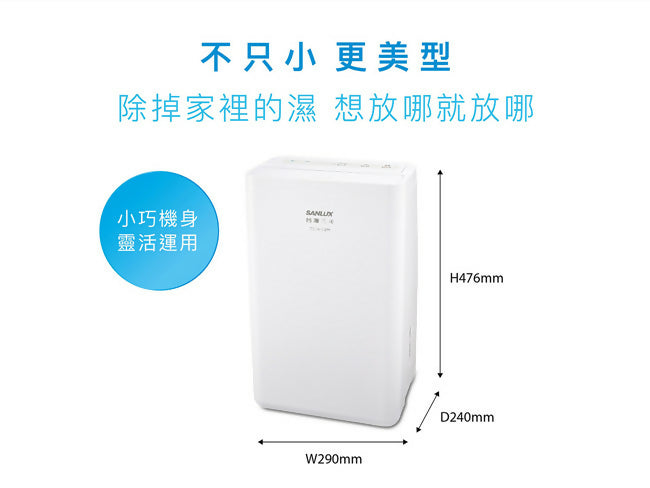 SANLUX台灣三洋6公升除濕機 SDH-68M