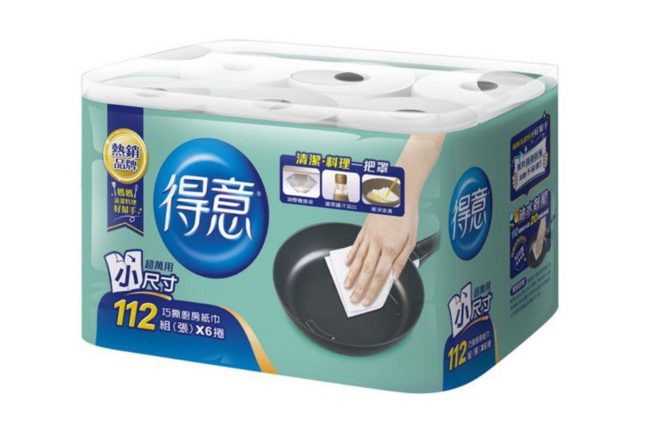 【金得意】巧撕廚房紙巾 112張x6捲x2串