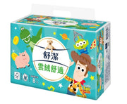 【Kleenex 舒潔】 雲絨舒適迪士尼抽取式衛生紙 90抽x8包x2串