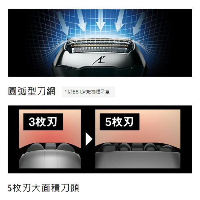 Panasonic國際牌日本製3D浮動5枚刃水洗電鬍刀 ES-LV67-K