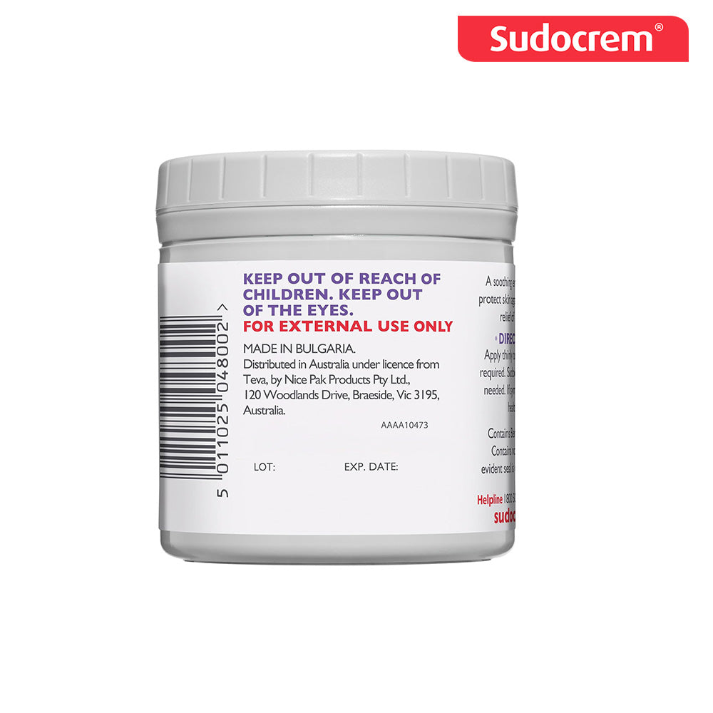 【英國 Sudocrem】寶貝肌膚萬用舒緩霜 250g（英國兒科醫生推薦、國際航空 版）