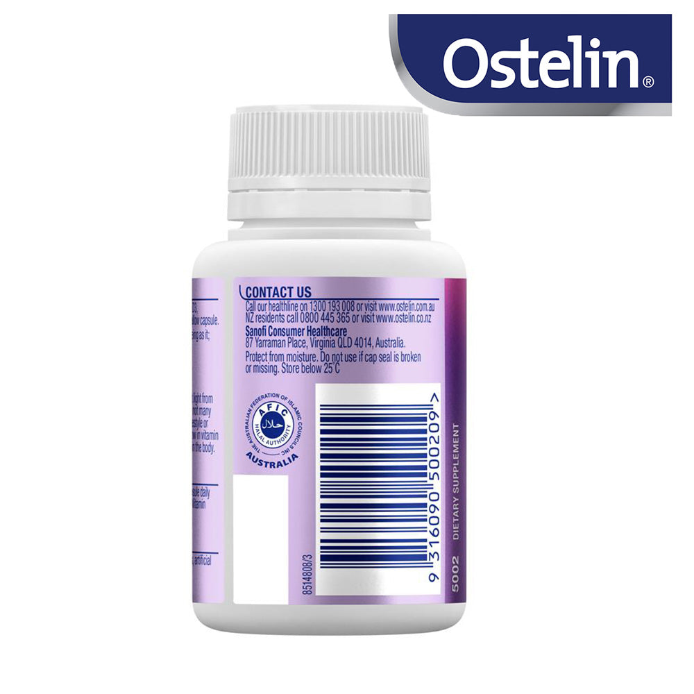 【Ostelin 奥斯特林】維生素 D3 1000IU 膠囊 130 粒 （不含麩質、乳糖、國際航空版）