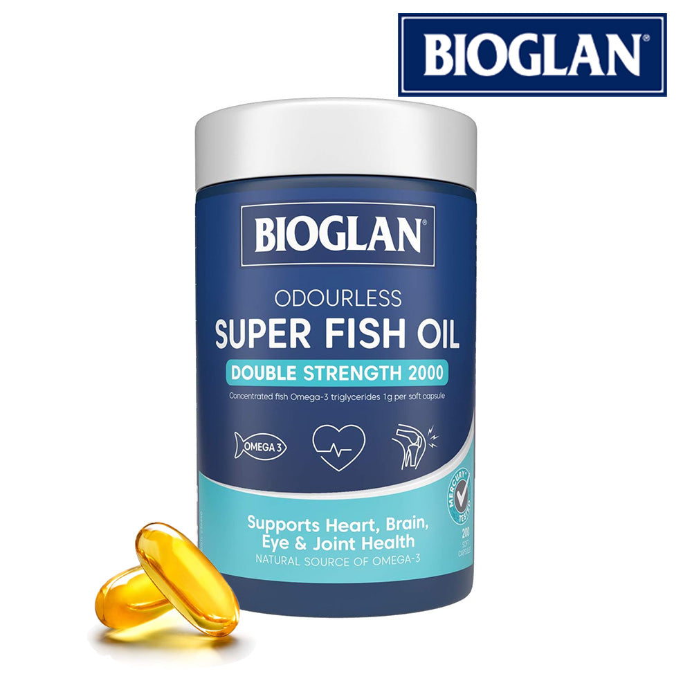 【Bioglan 澳洲寶蘭】無味超級魚油雙倍加強 1000mg 200粒