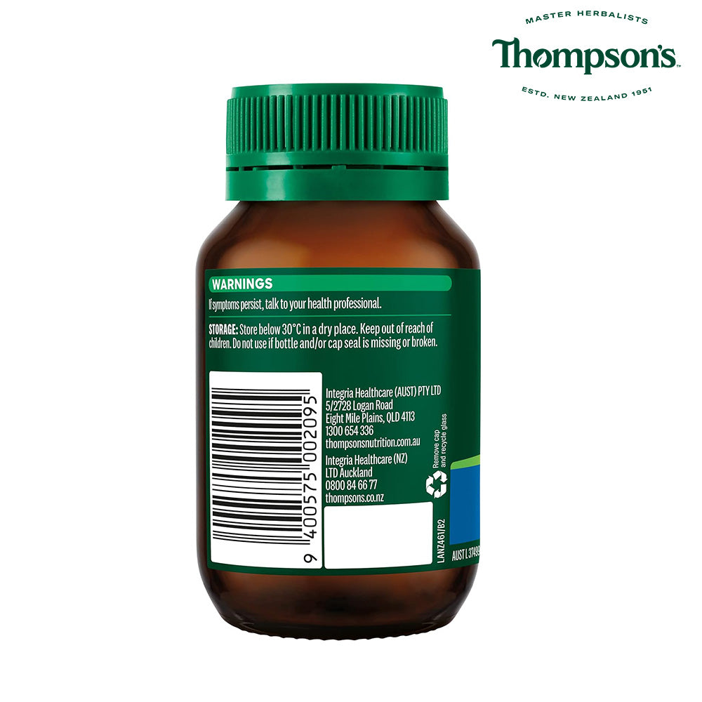 【Thompson's 湯普森】 Ginkgo 6000mg 銀杏膠囊 60 粒（國際航空版）