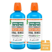 【TheraBreath 凱斯博士】漱口水冰涼薄荷1000ml x2瓶/組