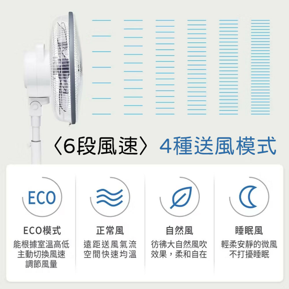 Panasonic國際牌12吋DC直流微電腦遙控立扇 F-S12QT