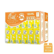 【春風】 輕柔膚觸抽取衛生紙100抽*24包*3串/箱-橘