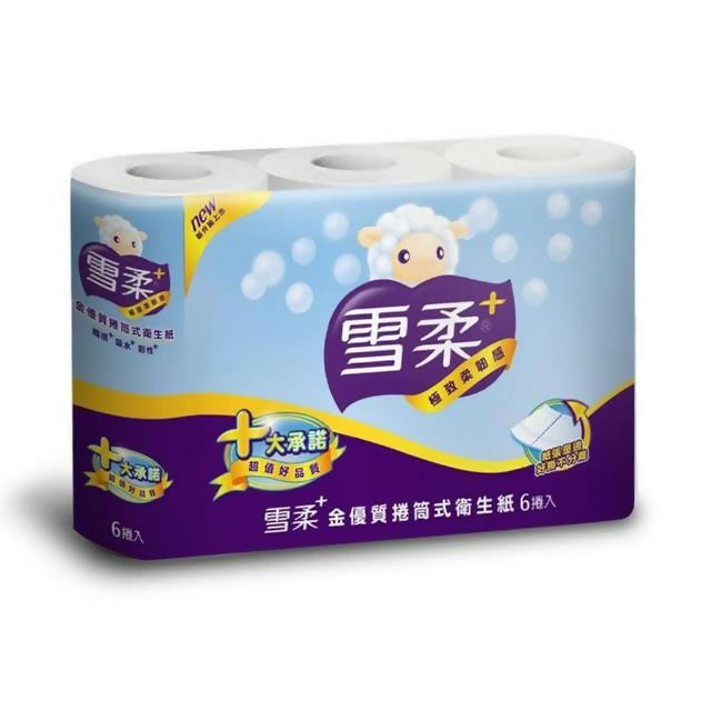 【雪柔】金優質小捲筒衛生紙 200張*6捲*10串/箱