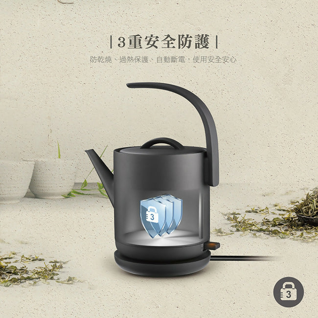CHIMEI奇美0.8L不鏽鋼藝術造型快煮壺 KT-75LS00