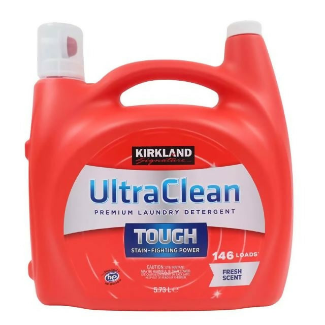 【Kirkland Signature 科克蘭 】超濃縮清新香洗衣精5.73公升/瓶+春風一秒抽取式廚房紙巾60抽x1包