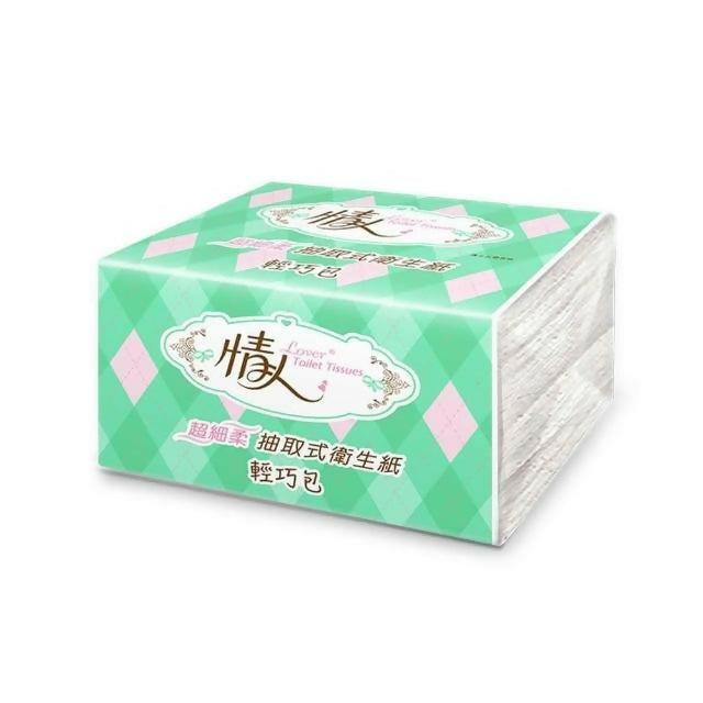 【情人】抽取式輕巧包衛生紙 120抽x20包x4串/箱