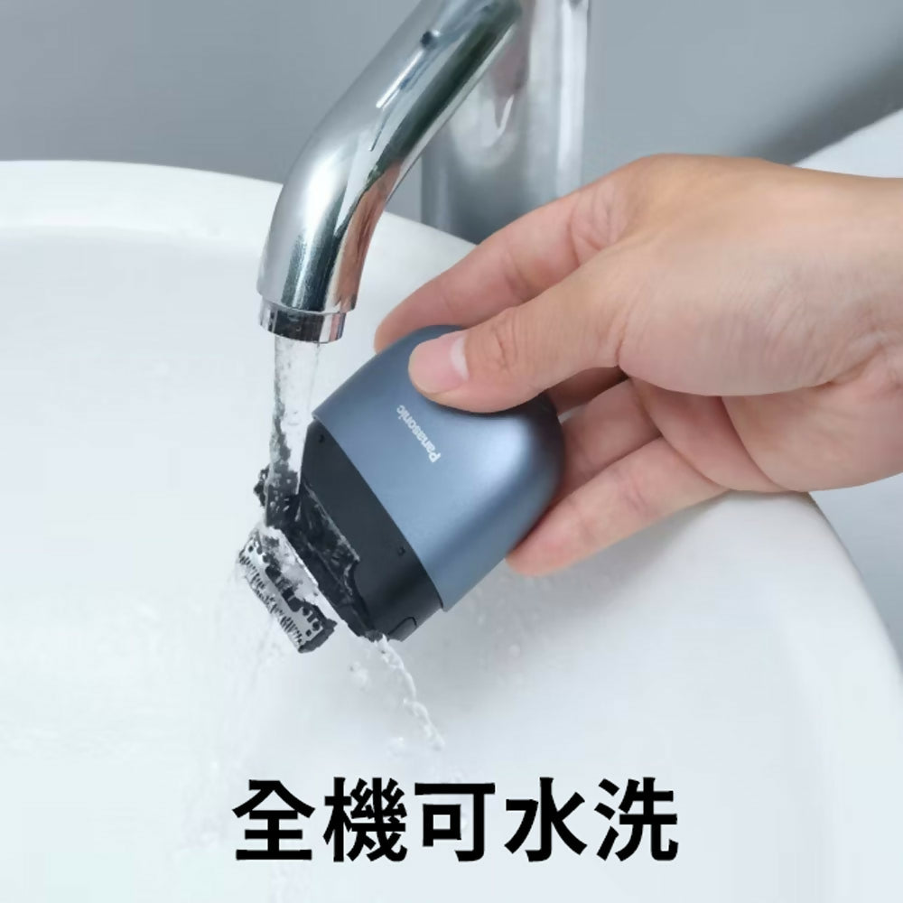 Panasonic國際牌掌上型2枚刃水洗電鬍刀(塗鴉黑) ES-CM2B-K