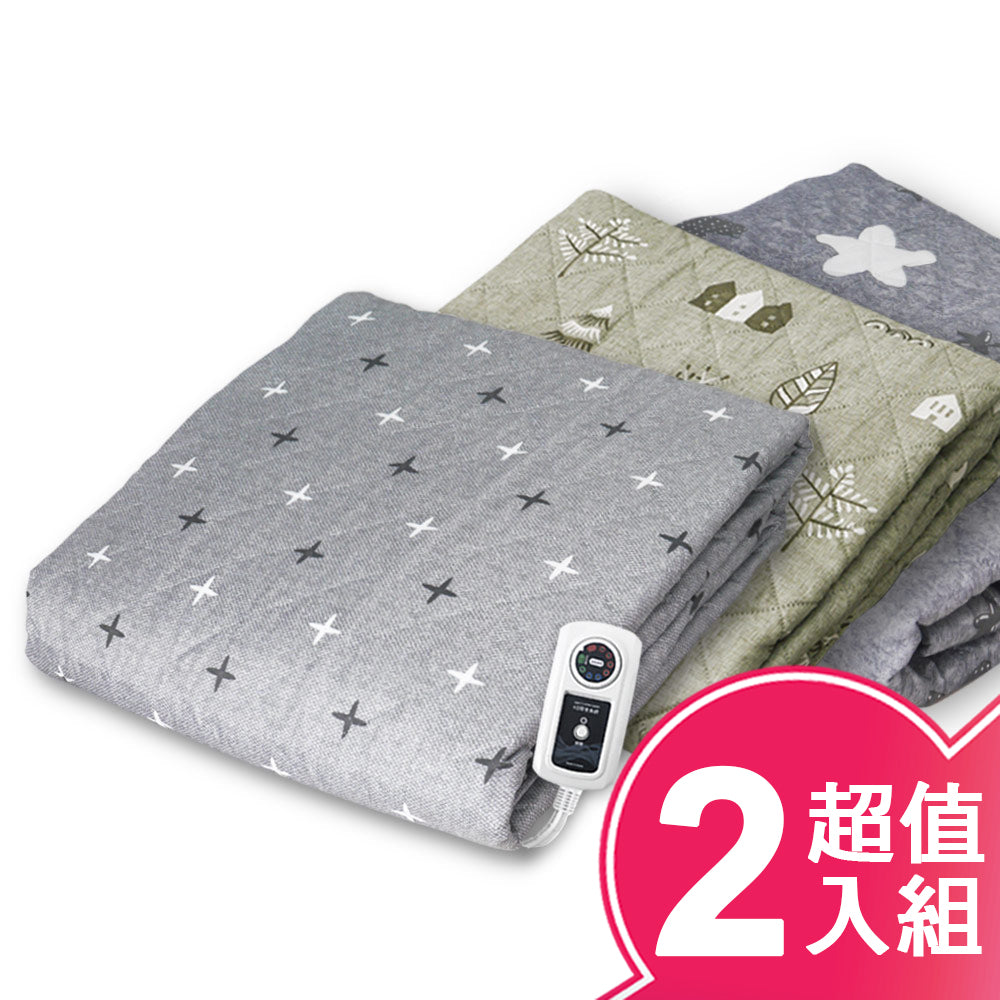 【韓國甲珍】7段式恆溫（單人）電熱毯超值二入組 KBR3600
