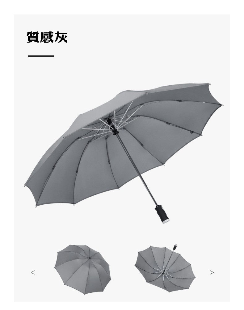 🚚預購🚚【一留好物】LED燈自動式反向傘（LED手柄⎪全自動傘柄⎪反向設計）