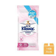 【Kleenex舒潔】 女性專用濕式衛生紙 14張x2包x3組