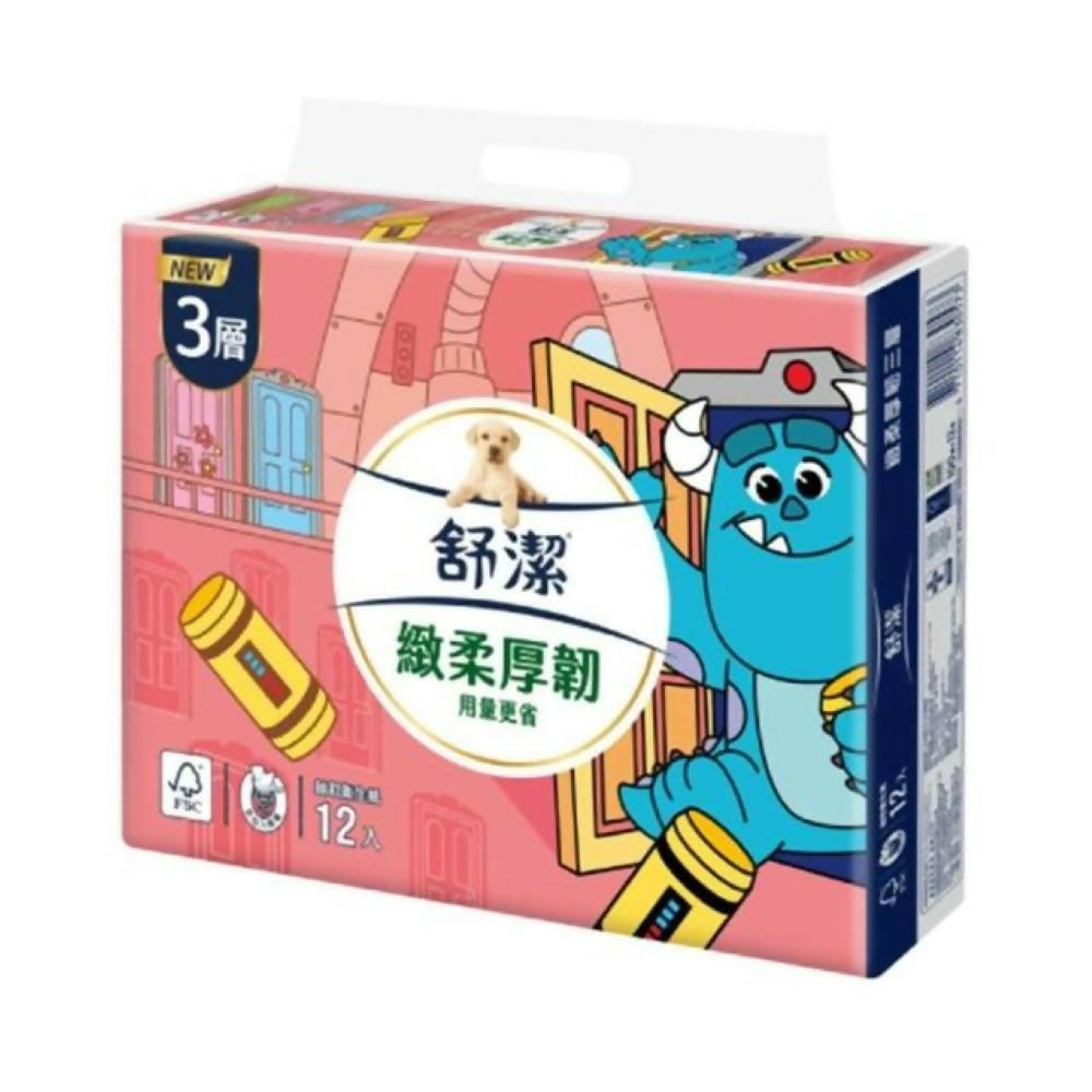 【Kleenex 舒潔】緻柔厚韌三層抽取衛生紙 100抽x12包/串