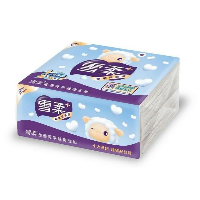 【雪柔】金優質平版衛生紙 300張*6包*6串/箱