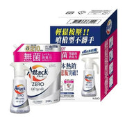 【一匙靈】Attack ZERO 超濃縮噴槍型洗衣凝露 400公克+ 補充包 2100公克