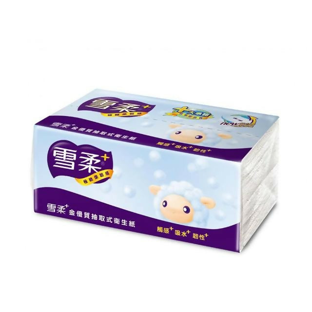 【雪柔】金優質抽取式衛生紙 100抽*28包*3串/箱