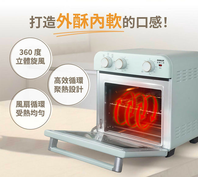 SANLUX台灣三洋18L美型氣炸烤箱 SK-F18