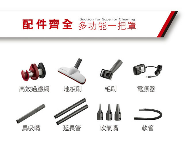 CHIMEI奇美多功能強勁吸力無線吸塵器 VC-HP4LSA