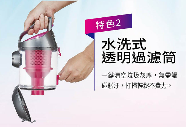 SANLUX台灣三洋HEPA濾網免紙袋吸塵器 SC-128A