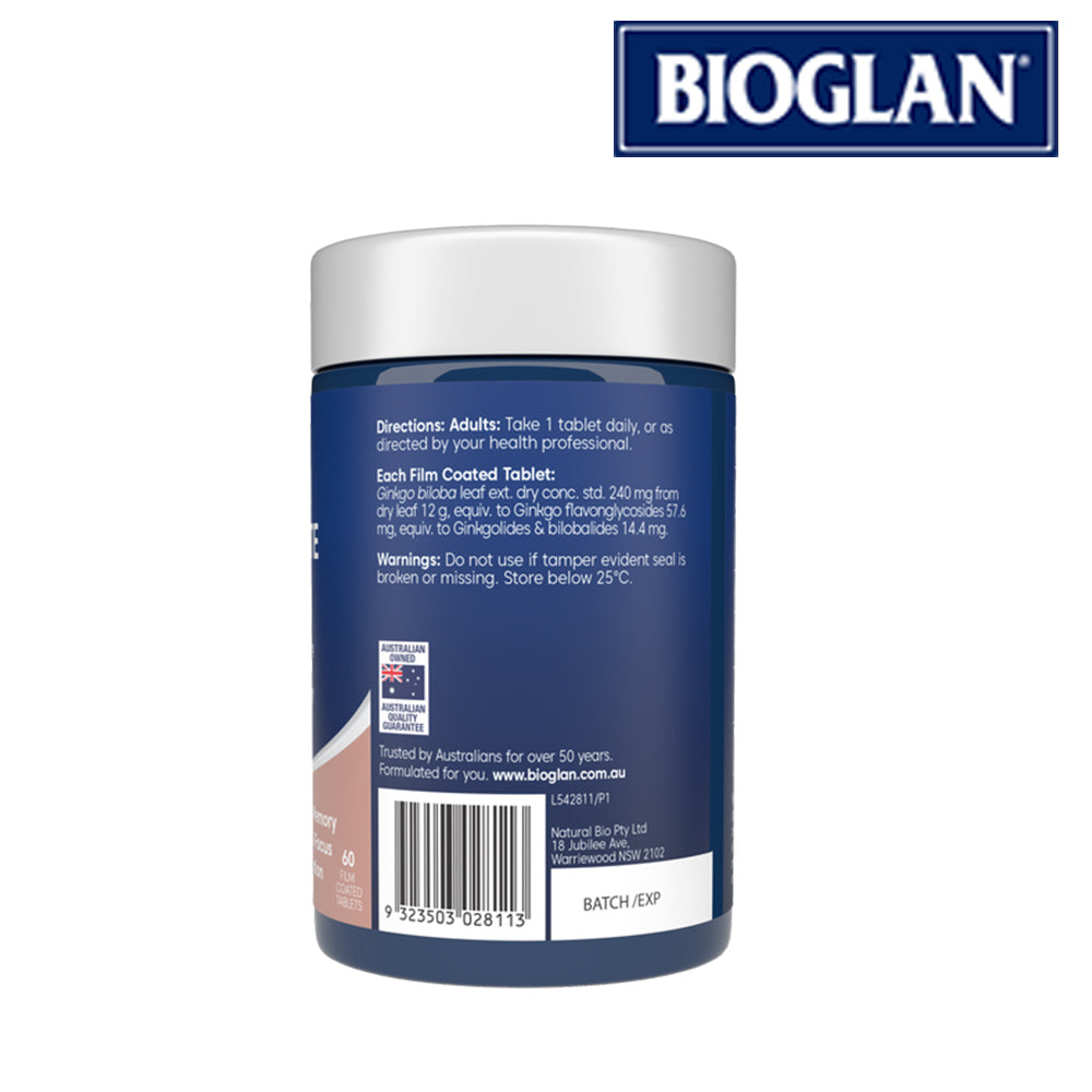 【Bioglan 澳洲寶蘭】銀杏12000毫克60片