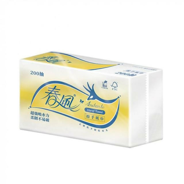 【春風】3折擦手紙 200抽*20包/箱