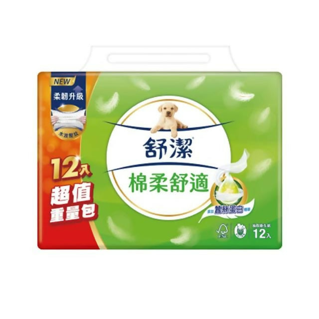【Kleenex舒潔】棉柔舒適抽取式衛生紙 110抽x12包/串