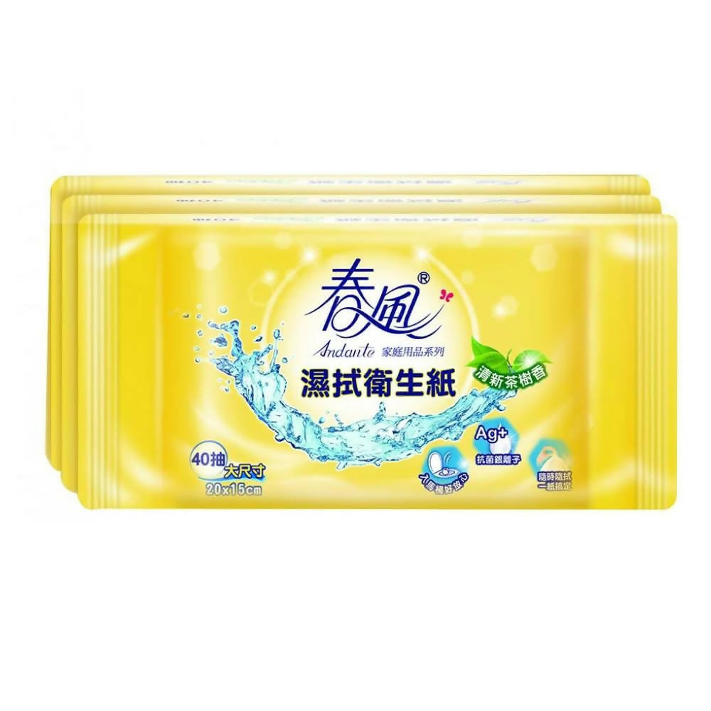 【春風】 濕式衛生紙 40抽x6包