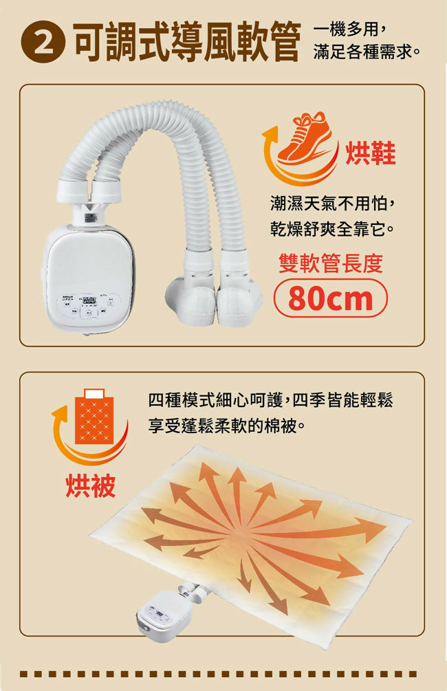 SANLUX台灣三洋DC多功能乾燥機/烘被機 FK-T5EA