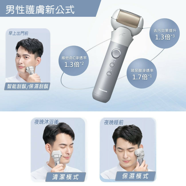 Panasonic國際牌日製三刀頭充電式水洗護膚電鬍刀 ES-MT22-S