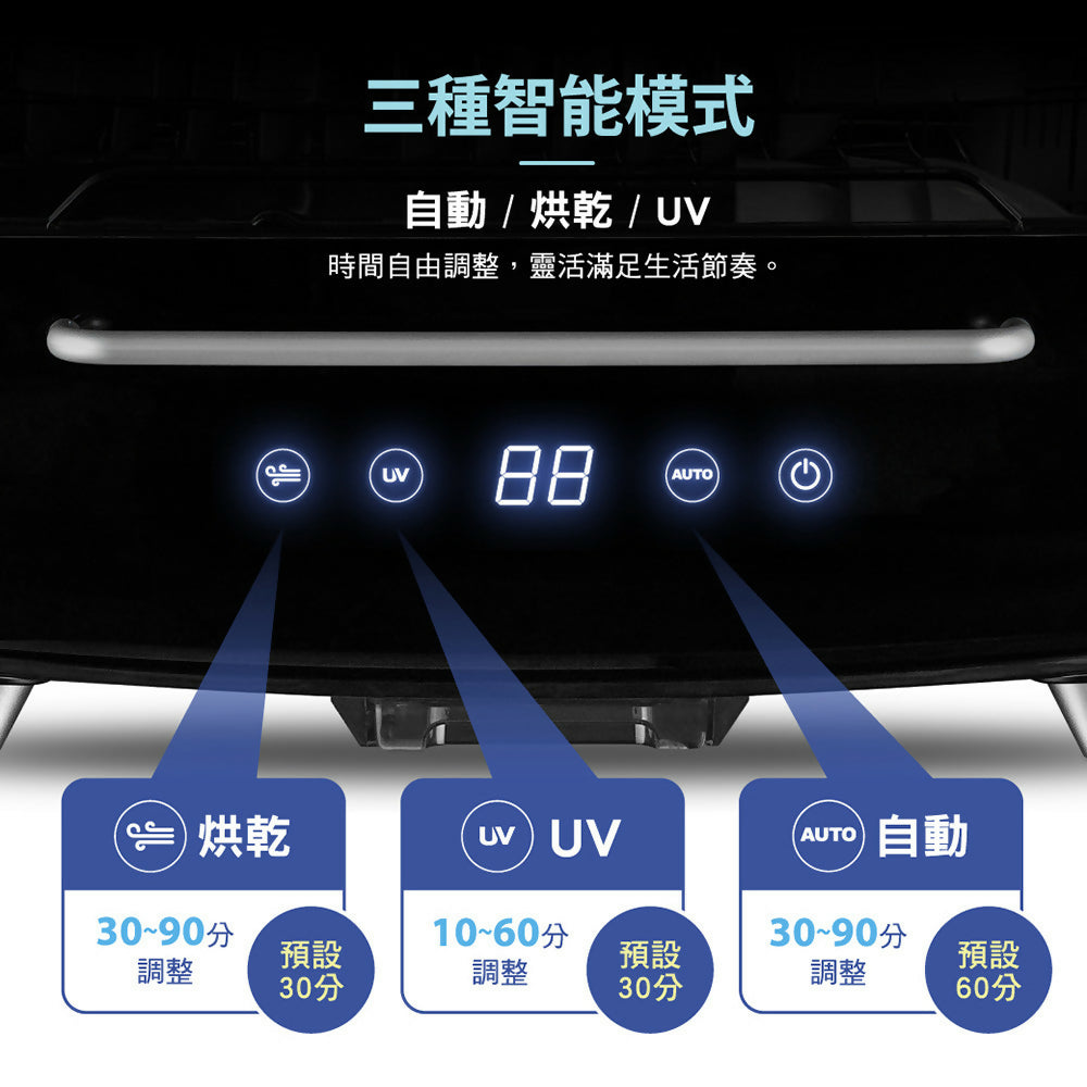 CHIMEI奇美70L智能雙層大容量UV除菌消毒烘碗機 KD-15AHU0