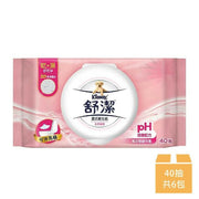 【Kleenex 舒潔】女性專用濕式衛生紙 40抽x6包